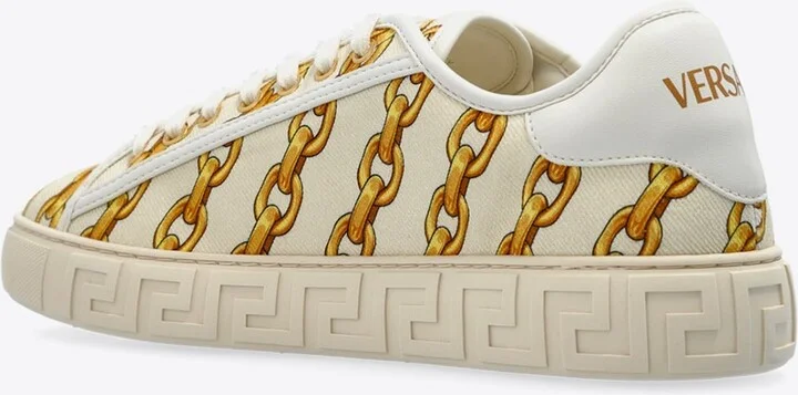 Chain Stripes Greca Sneakers - Image 2