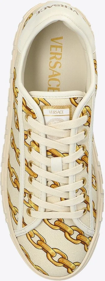 Chain Stripes Greca Sneakers - Image 3
