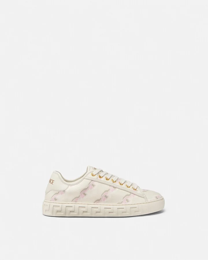 Chain Stripes Greca Sneakers