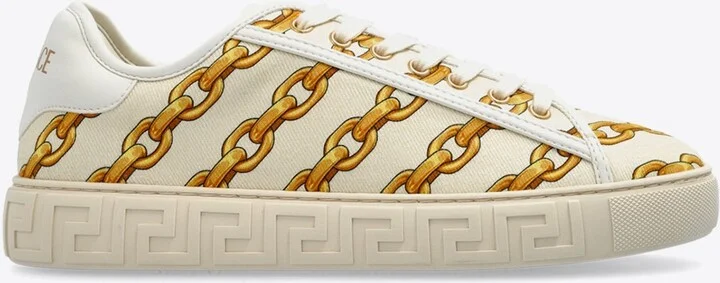 Chain Stripes Greca Sneakers