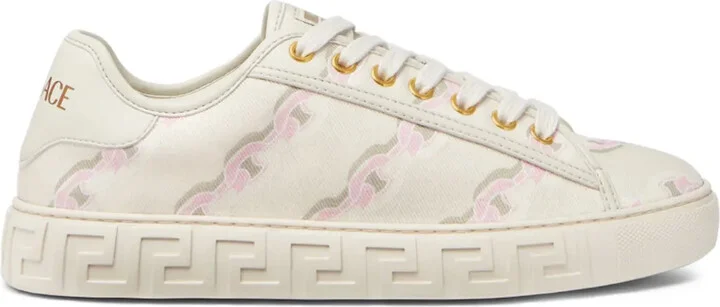 Chain Stripes Greca sneakers