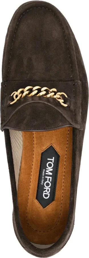 Chain Suede Loafers - Image 4