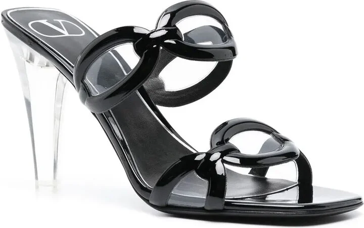 Chain transparent-heel sandals - Image 2