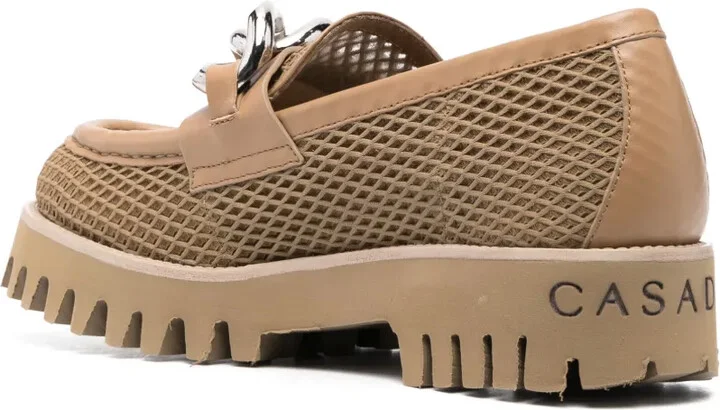 Chain-Trim Mesh Loafers - Image 3