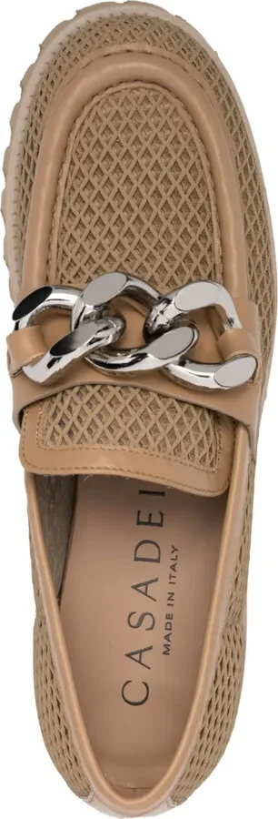 Chain-Trim Mesh Loafers - Image 4