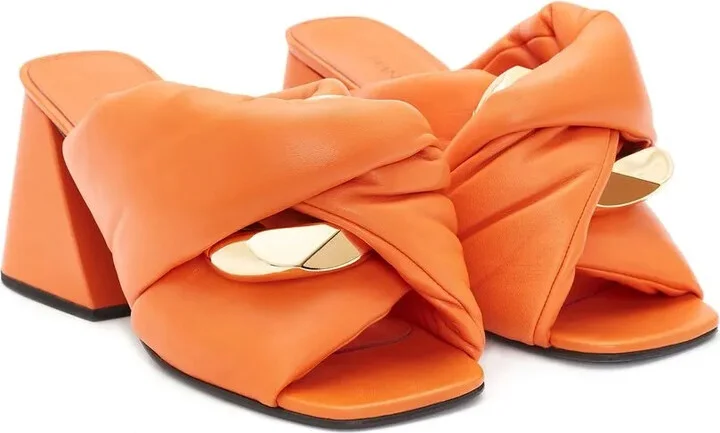Chain Twist leather sandals - Image 2
