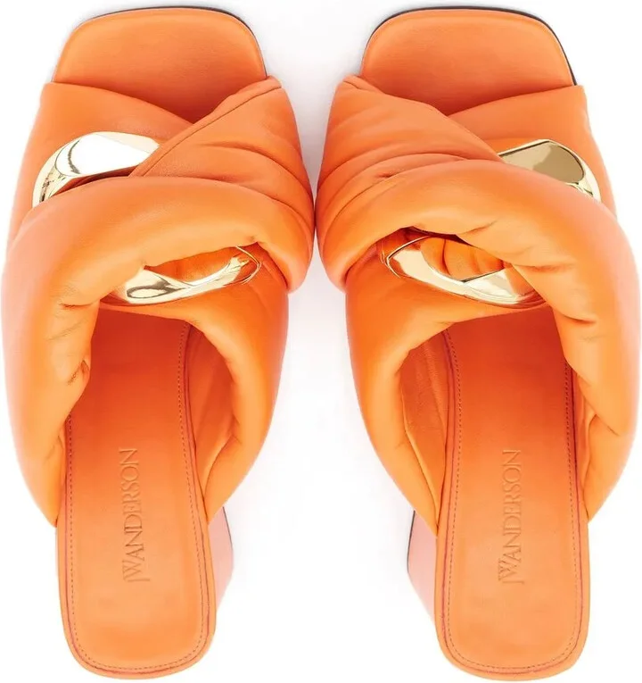 Chain Twist leather sandals - Image 4