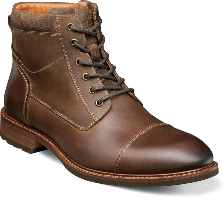 Chalet Leather Cap Toe Boot