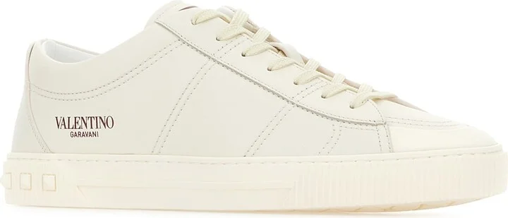 Chalk Leather Sneakers - Image 2