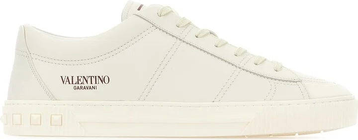 Chalk Leather Sneakers