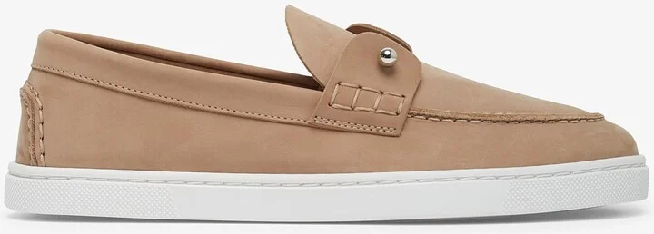 Chambeliboat beige nubuck loafers
