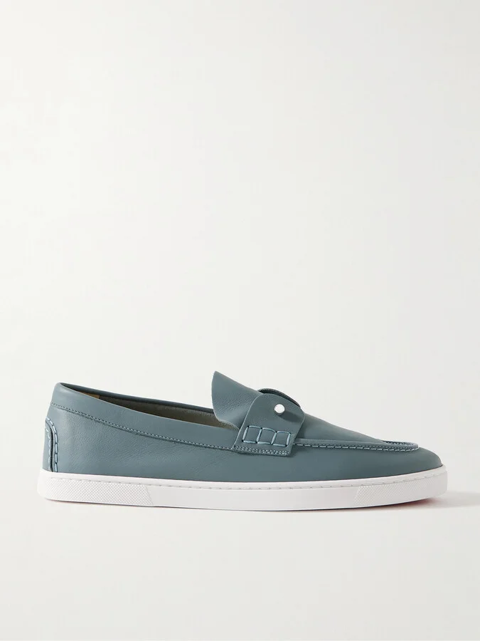 Chambeliboat Embellished Leather Loafers