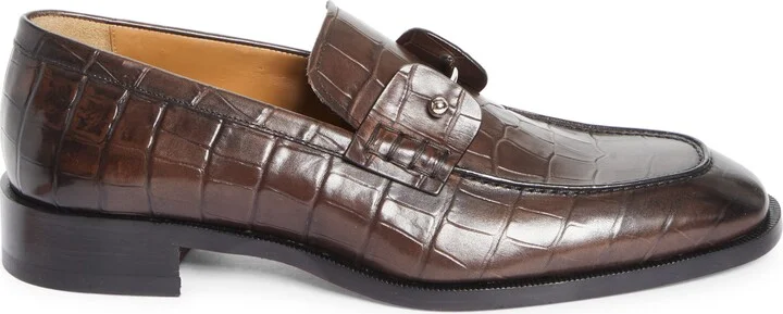 Chambelimoc Croc Embossed Loafer - Image 3