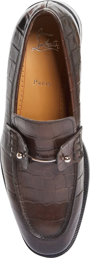 Chambelimoc Croc Embossed Loafer - Image 5