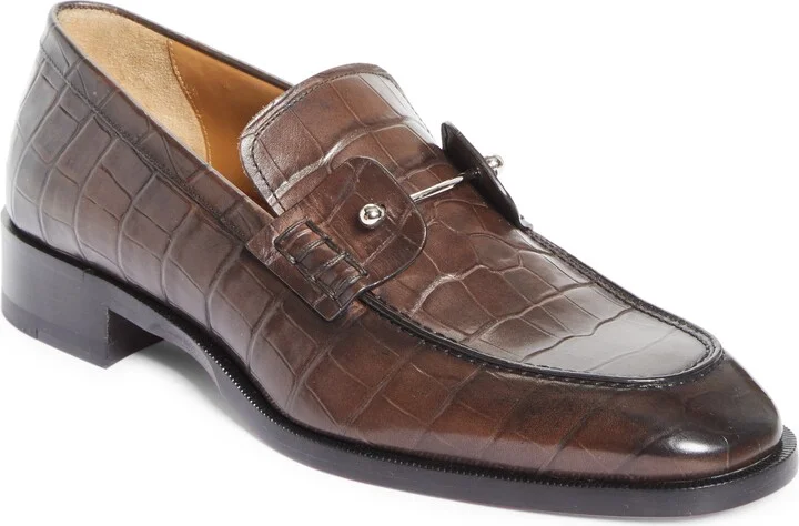 Chambelimoc Croc Embossed Loafer