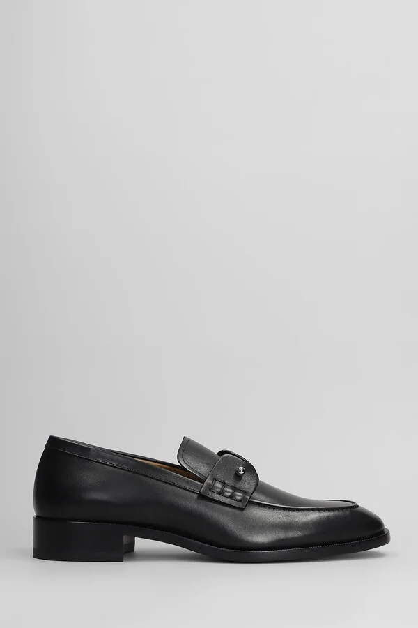 Chambelimoc Loafers In Black Leather