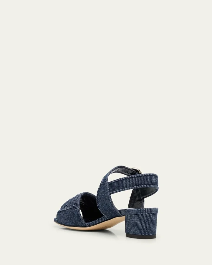 Chambray Vibius Den Buckle-Strap Sandals - Image 5