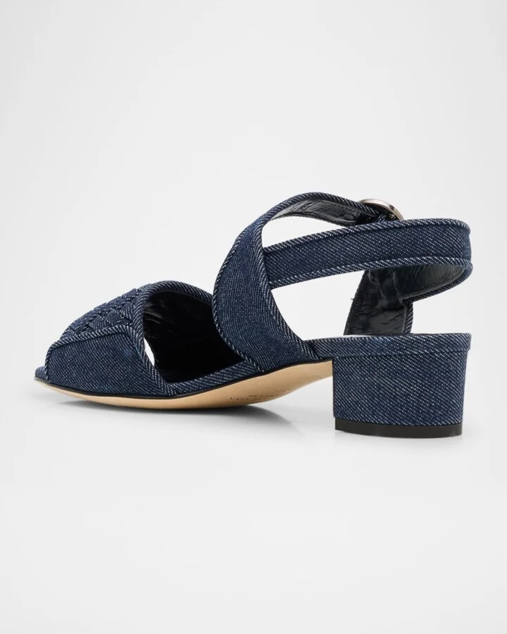 Chambray Vibius Den Buckle-Strap Sandals - Image 5