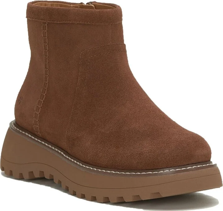 Chameli Womens Suede Ankle Booties
