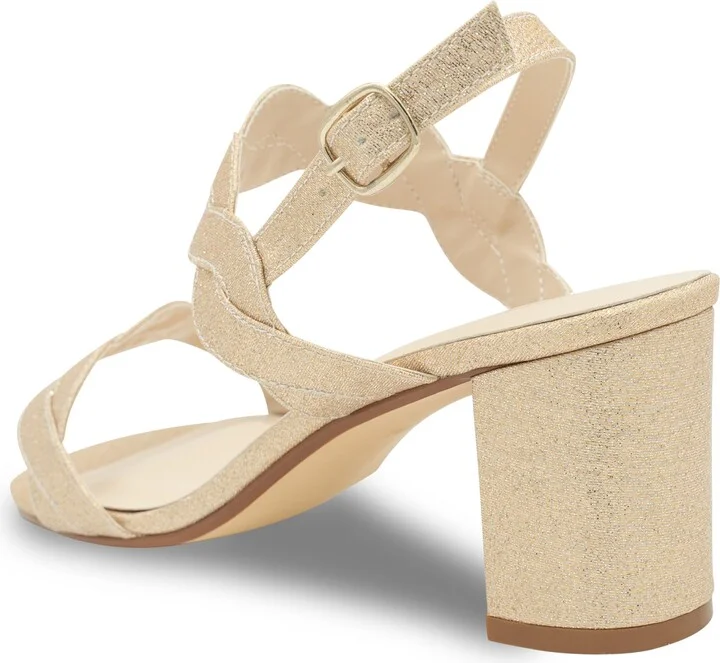 Champagne Ankle Strap Sandal - Image 2