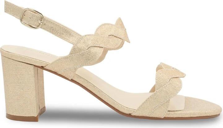 Champagne Ankle Strap Sandal - Image 3