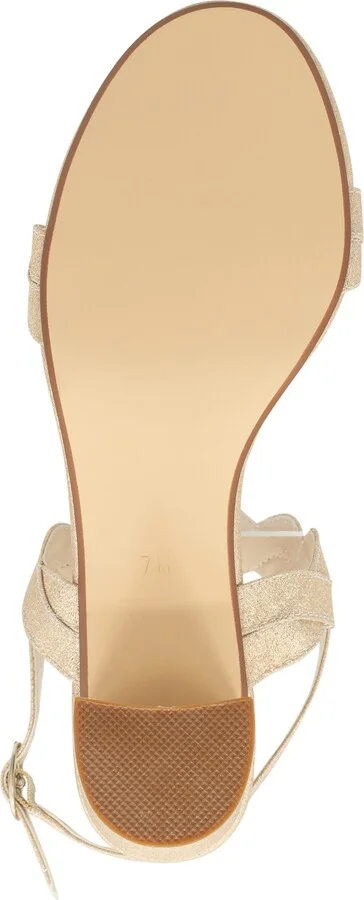 Champagne Ankle Strap Sandal - Image 6