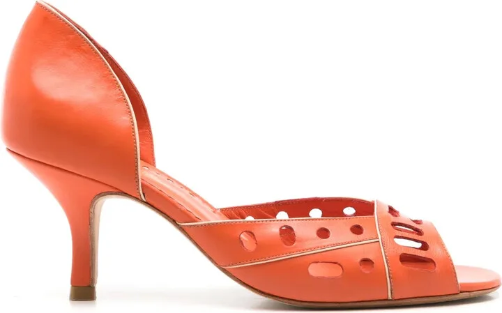 Chanbon 55mm peep-toe pumps