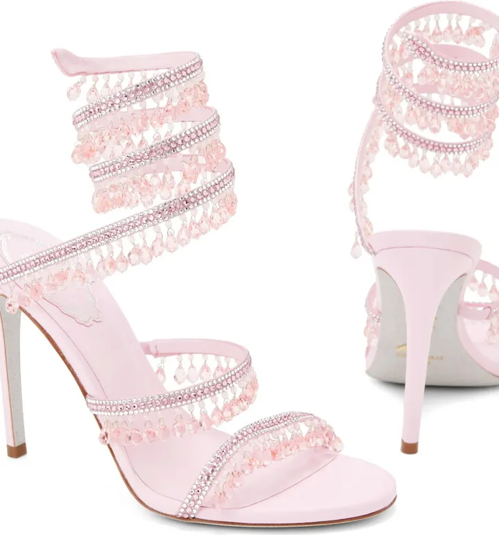 Chandelier 105mm crystal-embellished sandals - Image 4