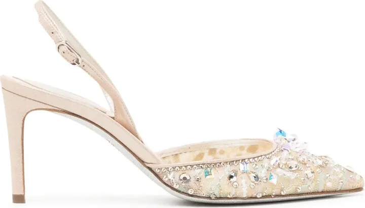 Chandelier 70mm leather pumps