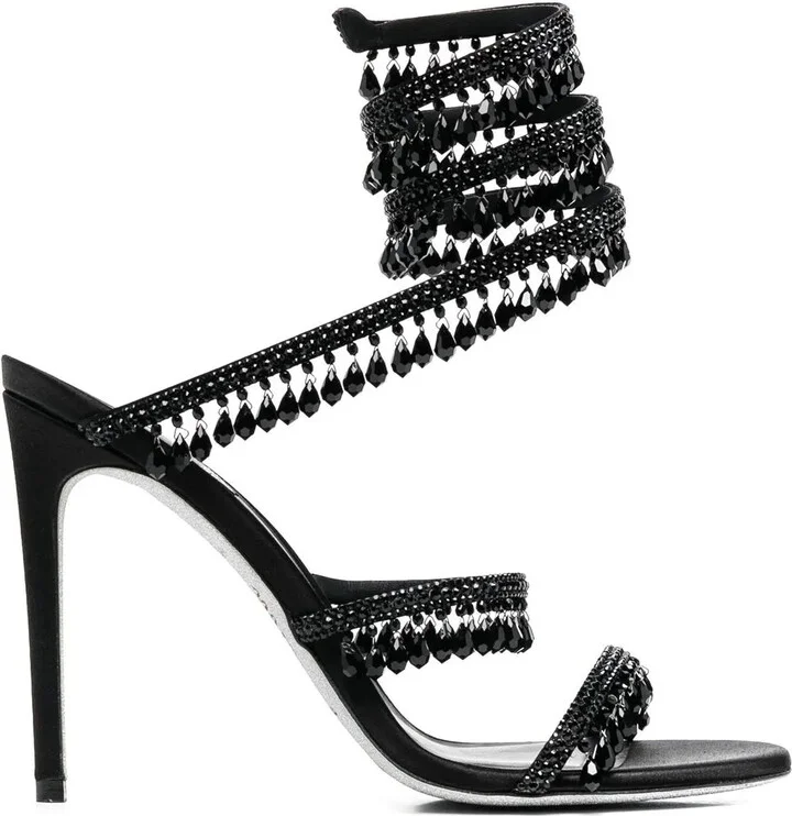 Chandelier crystal-embellished sandals