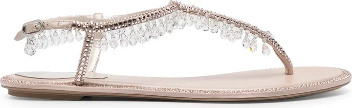 Chandelier flat sandals