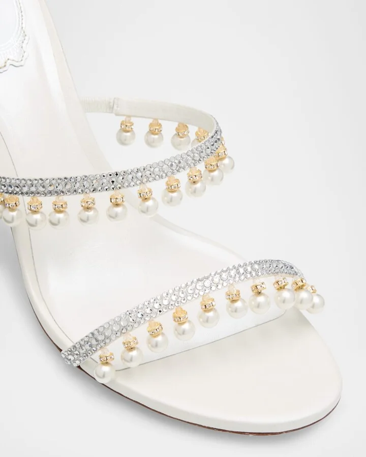 Chandelier Snake-Wrap Cocktail Sandals - Image 5