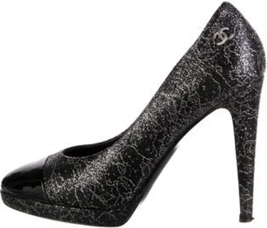 Black, Metallic, Pattern Prints, Silver