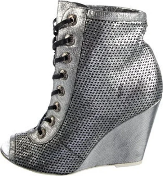 Metallic, Pattern Prints, Silver