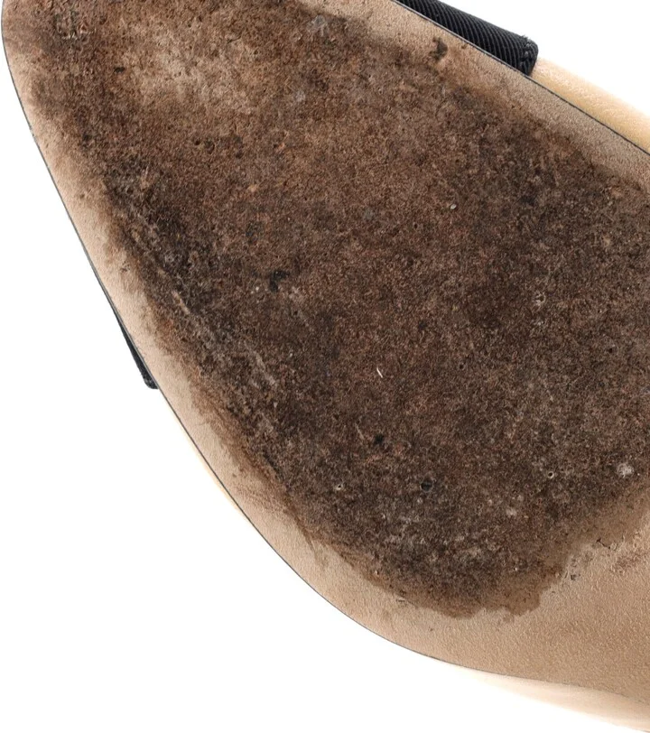 CHANEL Womenâs Cap Toe Slingback Pumps Leather with Grosgrain - Image 6