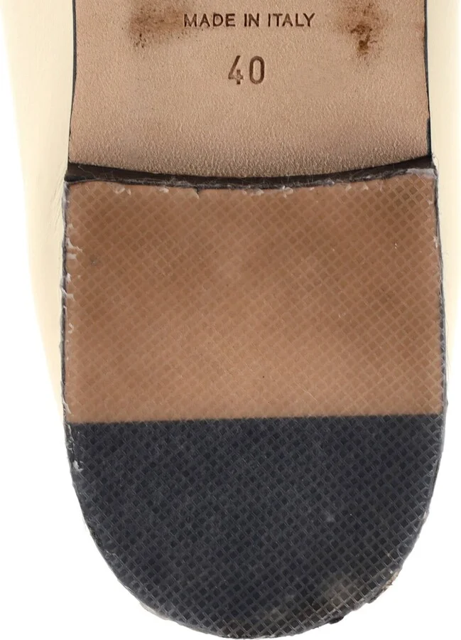 CHANEL Women's CC Cap Toe Bow Ballerina Flats Leather - Image 6