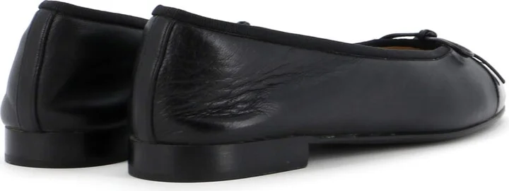 CHANEL Women's CC Cap Toe Bow Ballerina Flats Leather and Patent - Image 3