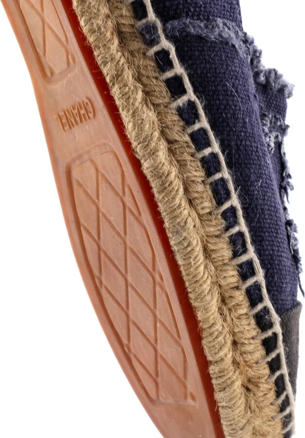 CHANEL Women's CC Cap Toe Espadrilles Canvas - Image 5
