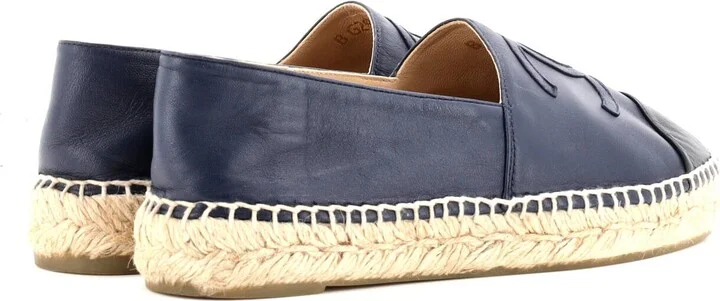 CHANEL Women's CC Cap Toe Espadrilles Leather - Image 3