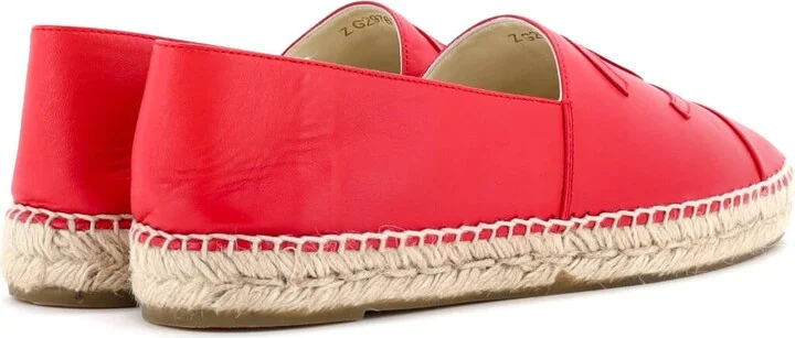 CHANEL Women's CC Cap Toe Espadrilles Leather - Image 3