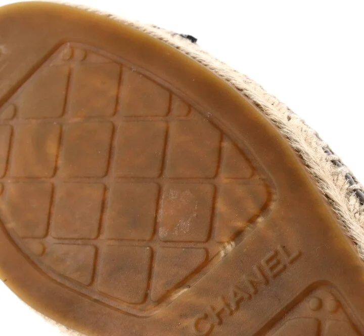 CHANEL Women's CC Cap Toe Espadrilles Mesh - Image 6