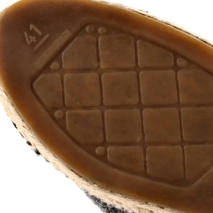 CHANEL Women's CC Cap Toe Espadrilles Wool - Image 6