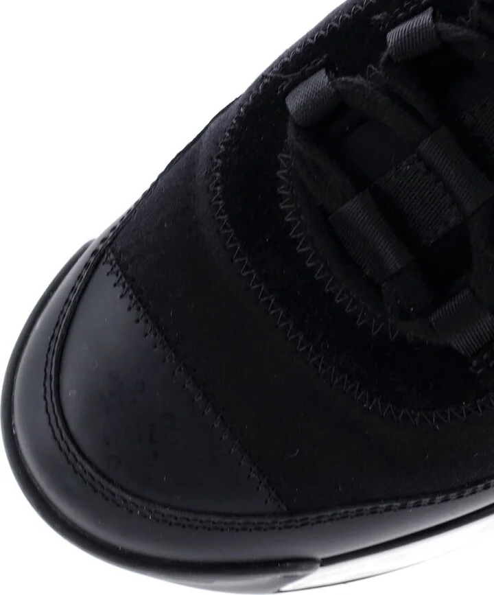 CHANEL Women's CC Cap Toe Logo Sneakers Suede and Mixed Fibers - Image 5