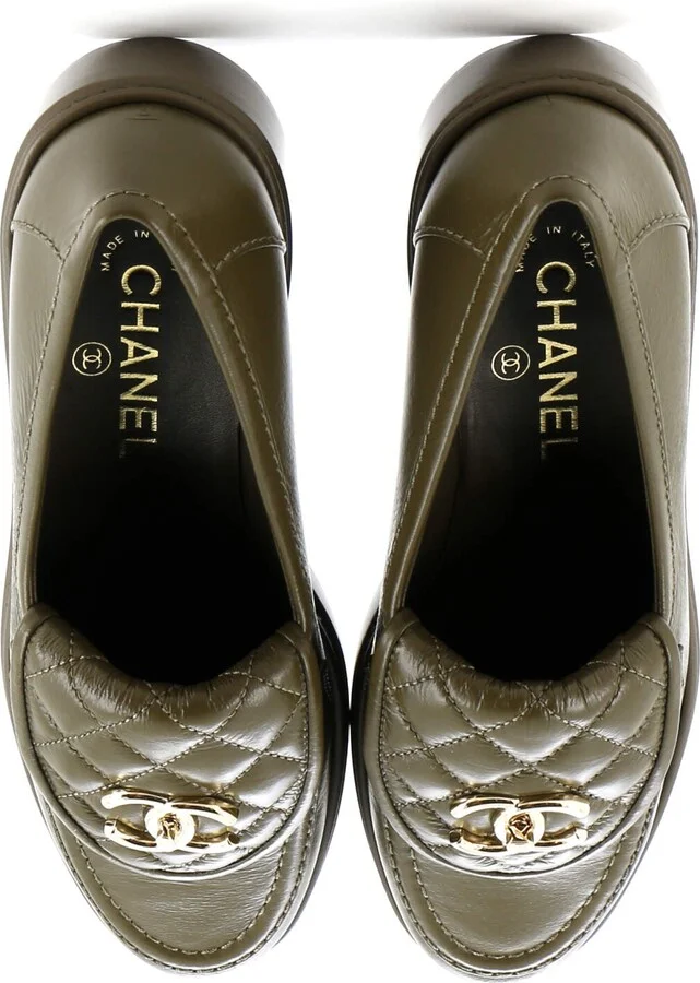 CHANEL Women's CC Loafers Quilted Leather - Image 2