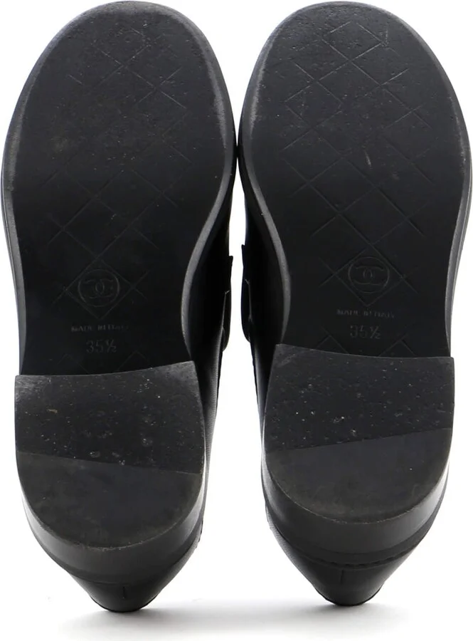 CHANEL Women's CC Loafers Quilted Leather - Image 4
