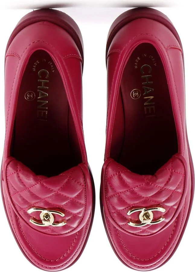 CHANEL Women's CC Loafers Quilted Leather - Image 2