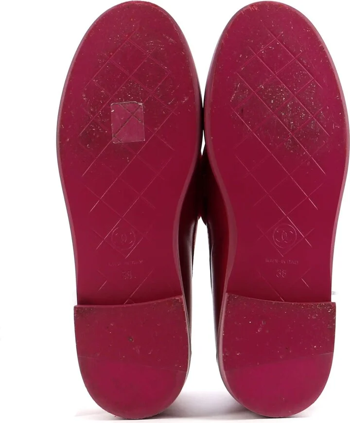CHANEL Women's CC Loafers Quilted Leather - Image 4