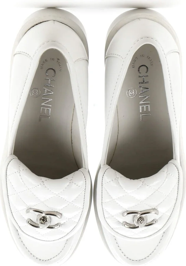 CHANEL Women's CC Loafers Quilted Leather - Image 2