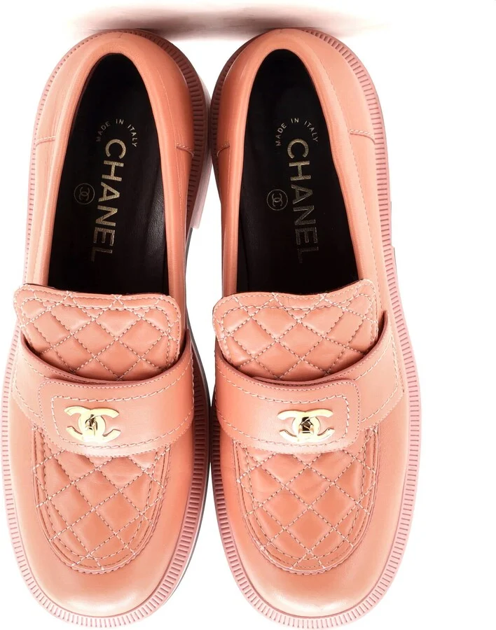 CHANEL Women's CC Loafers Quilted Leather - Image 2