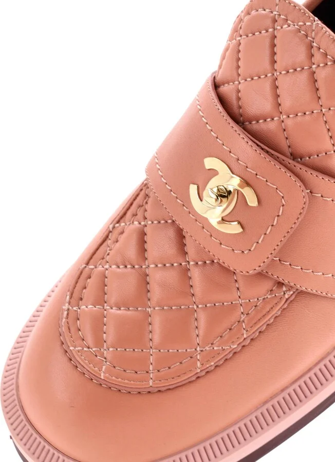 CHANEL Women's CC Loafers Quilted Leather - Image 5